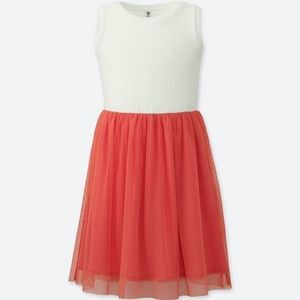 NWT Girls Tulle No Sleeve OnePiece Dress 150cm Med